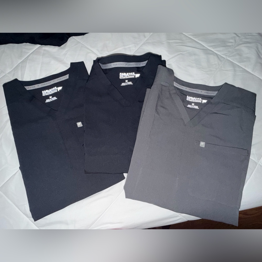 Classic Women's V-Neck Blouse - Black and Gray